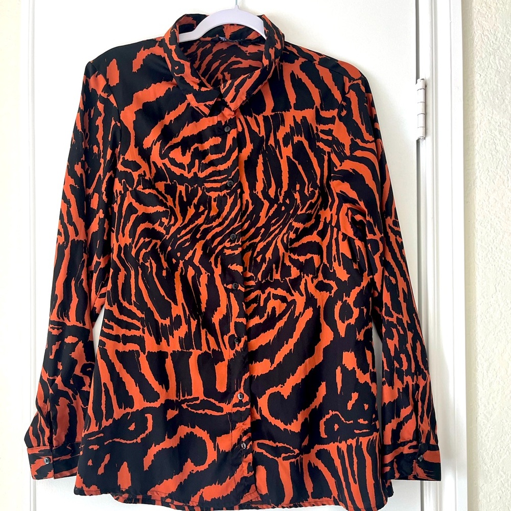 Tiger stripes button down ASOS Medium